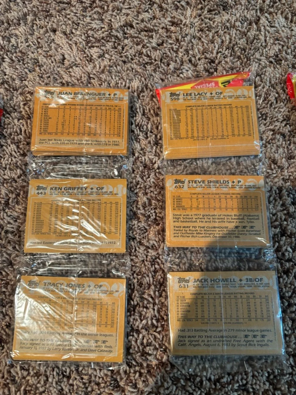 (8) 1988 Topps Rack Packs- 42 cards per pack unopened - Picture 7 of 11